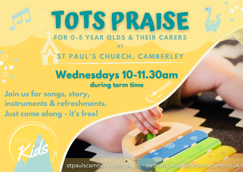 Tots Praise Flyer 10-11.30am