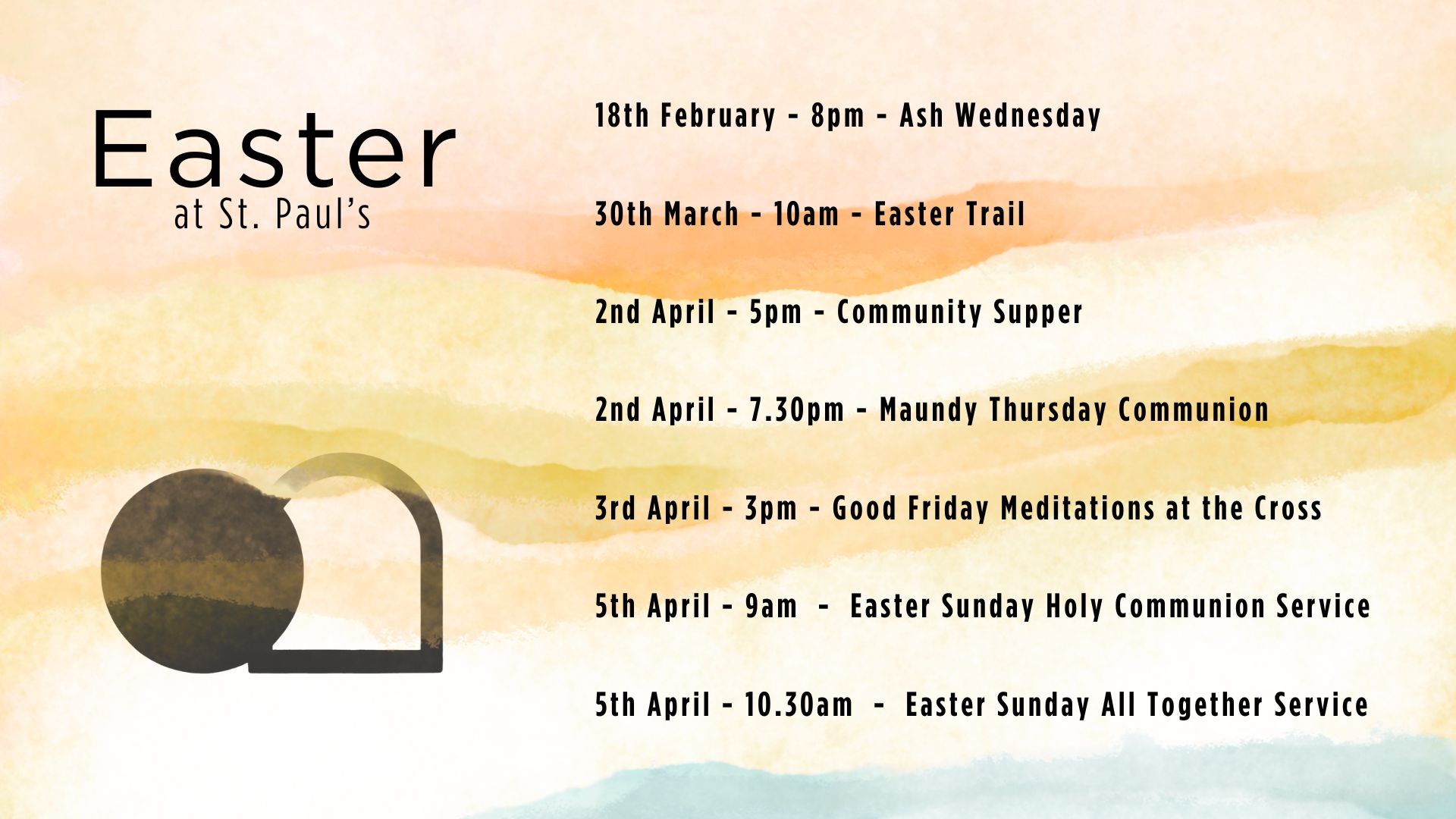 Easter Services for screen